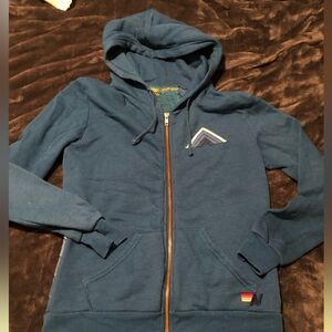 NWOT - Aviator Nation Rare Stripe Zip Sweatshirt Size XS